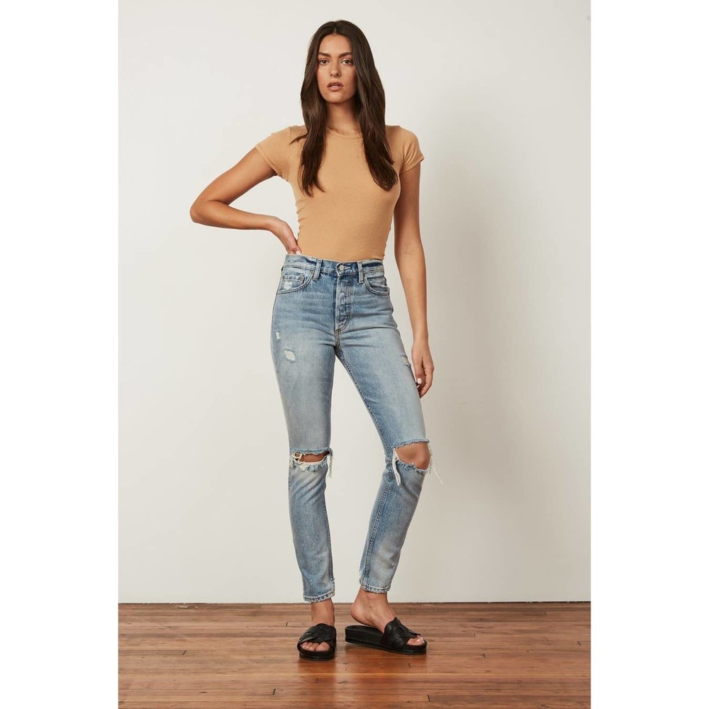 Boyish Billy Distressed Jeans Light Wash Size 25